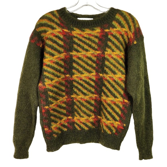 melbourne Sweaters - Melbourne Elements Mohair Sweater Womens Size Medium Colorful